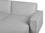Corner Sofa Bed ROMEDAL Fabric Light Grey 3 Seater Left Hand