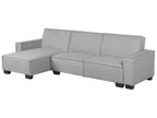 Corner Sofa Bed ROMEDAL Fabric Light Grey 3 Seater Right Hand
