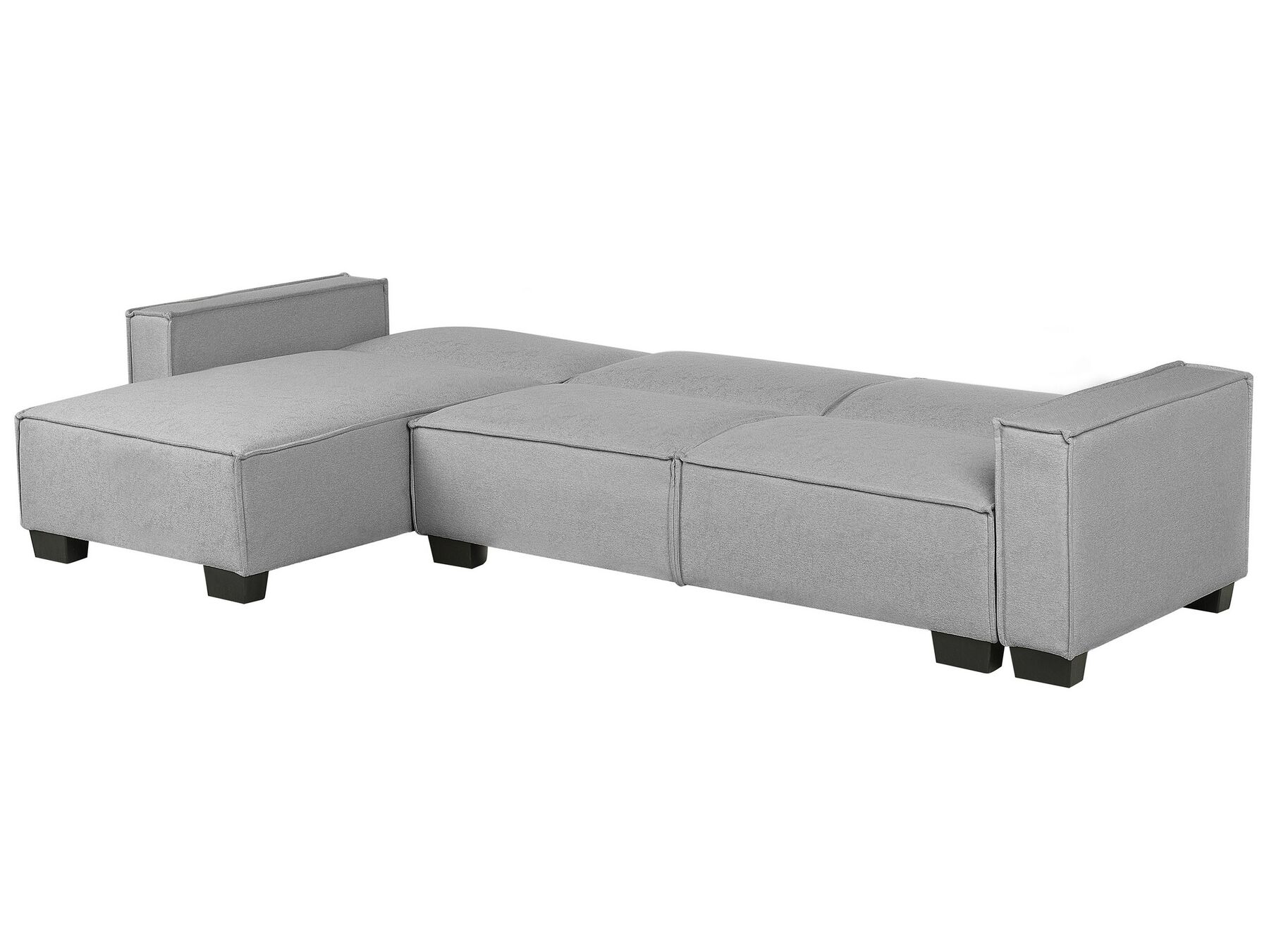 Corner Sofa Bed ROMEDAL Fabric Light Grey 3 Seater Right Hand