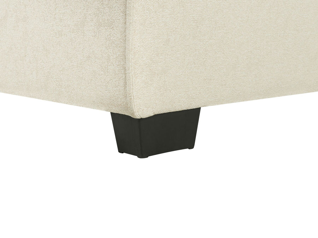 Corner Sofa Bed ROMEDAL Fabric Beige 3 Seater Left Hand