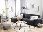 Corner Sofa Bed ROMEDAL Fabric Graphite Grey 3 Seater Right Hand