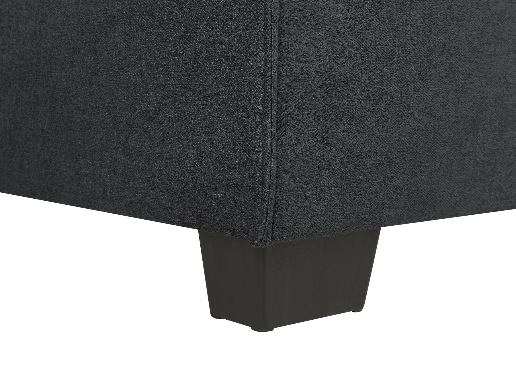 Corner Sofa Bed ROMEDAL Fabric Graphite Grey 3 Seater Right Hand
