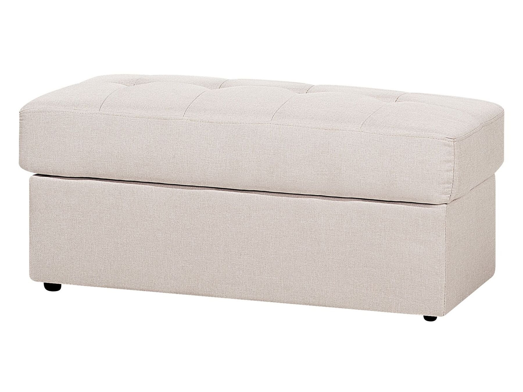 Sofa Bed FALSTER Fabric Beige with Storage 3 Seater