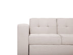 Sofa Bed FALSTER Fabric Beige with Storage 3 Seater