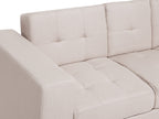 Sofa Bed FALSTER Fabric Beige with Storage 3 Seater