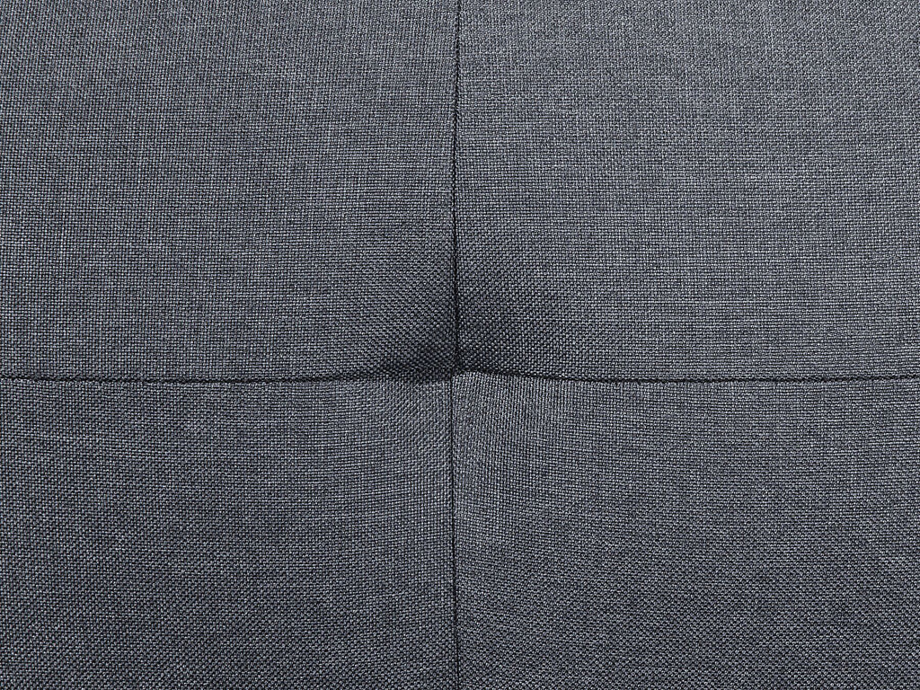 Sofa Bed FALSTER Fabric Dark Grey with Storage 3 Seater