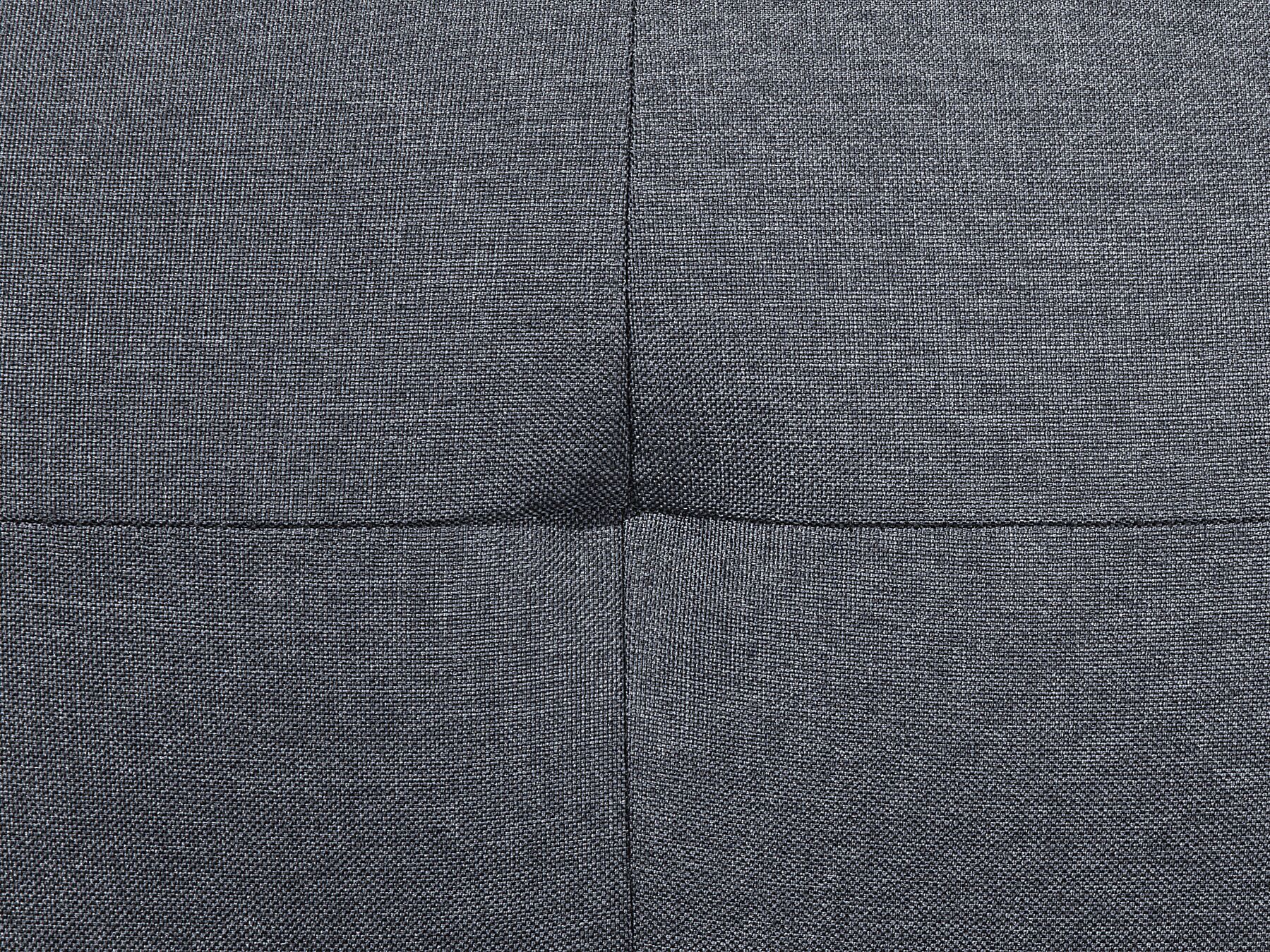 Sofa Bed FALSTER Fabric Dark Grey with Storage 3 Seater