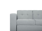 Sofa Bed FALSTER Fabric Light Grey with Storage 3 Seater