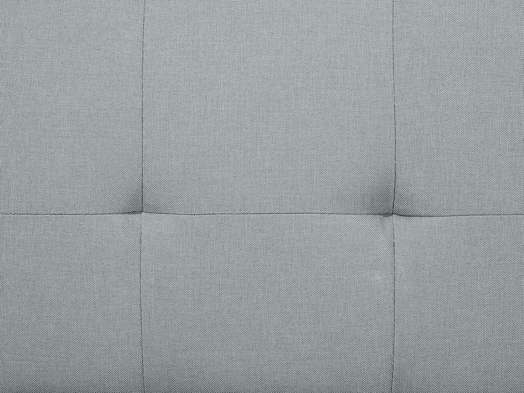 Sofa Bed FALSTER Fabric Light Grey with Storage 3 Seater