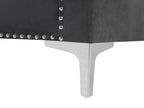 3 Seater Velvet Sofa Dark Grey AVALDSENES