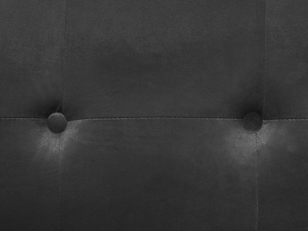 3 Seater Velvet Sofa Dark Grey AVALDSENES