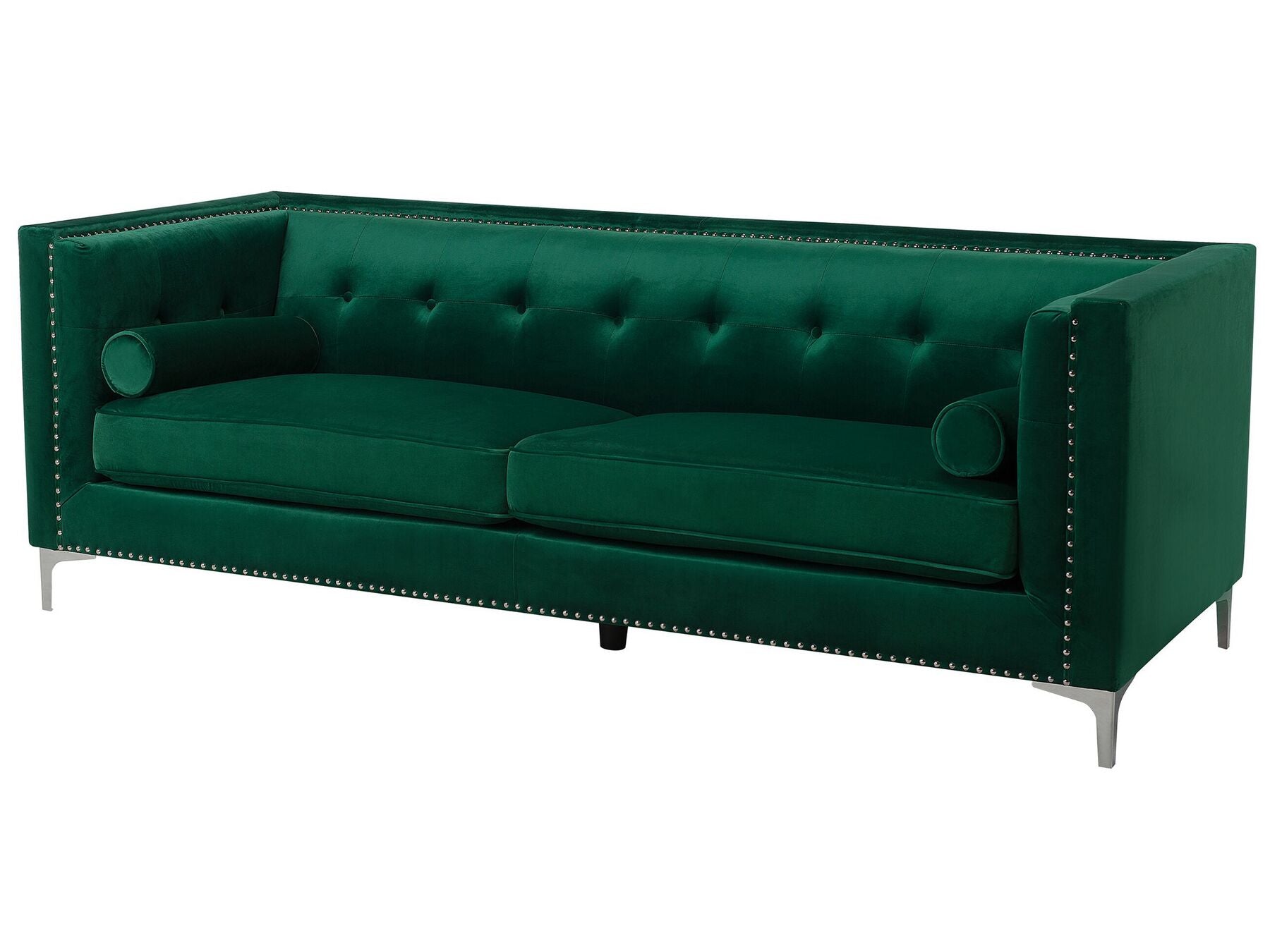 3 Seater Velvet Sofa Emerald Green AVALDSENES