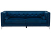 3 Seater Velvet Sofa Navy Blue
