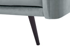 Right Hand Velvet Corner Sofa LED Grey VARDE