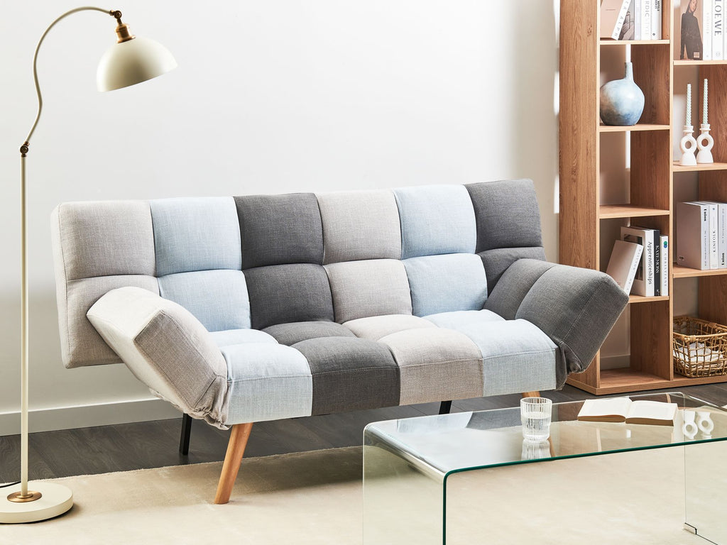 Sofa Bed INGARO Fabric Blue 2 Seater
