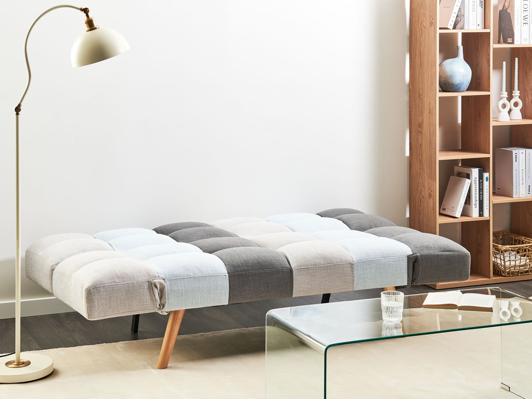 Sofa Bed INGARO Fabric Blue 2 Seater