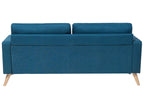 2 Seater Fabric Sofa Blue KALMAR