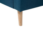 2 Seater Fabric Sofa Blue KALMAR