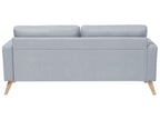 2 Seater Fabric Sofa Grey KALMAR