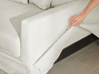 3 Seater Fabric Sofa Light Grey GILJA