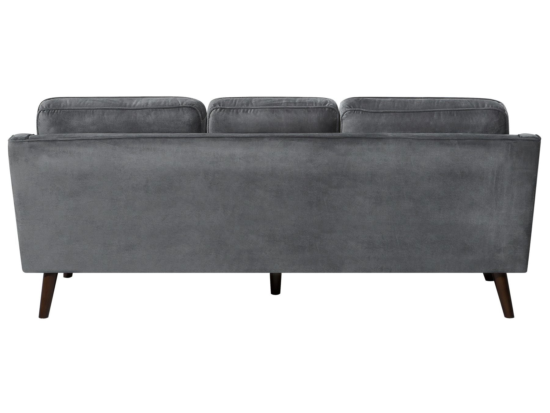 3 Seater Velvet Sofa Grey LOKKA