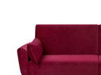 Sofa Bed EINA Velvet Burgundy 3 Seater