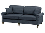 3 Seater Fabric Sofa Dark Grey OTRA II