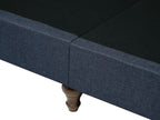 3 Seater Fabric Sofa Dark Grey OTRA II