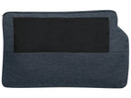 3 Seater Fabric Sofa Dark Grey OTRA II