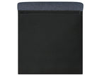 3 Seater Fabric Sofa Dark Grey OTRA II