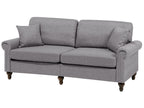 3 Seater Fabric Sofa Grey OTRA II