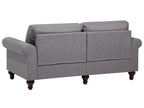 3 Seater Fabric Sofa Grey OTRA II