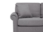 3 Seater Fabric Sofa Grey OTRA II