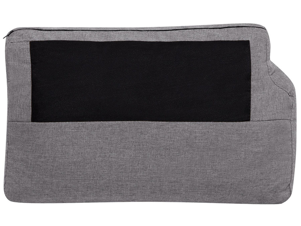 3 Seater Fabric Sofa Grey OTRA II