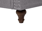 3 Seater Fabric Sofa Grey OTRA II