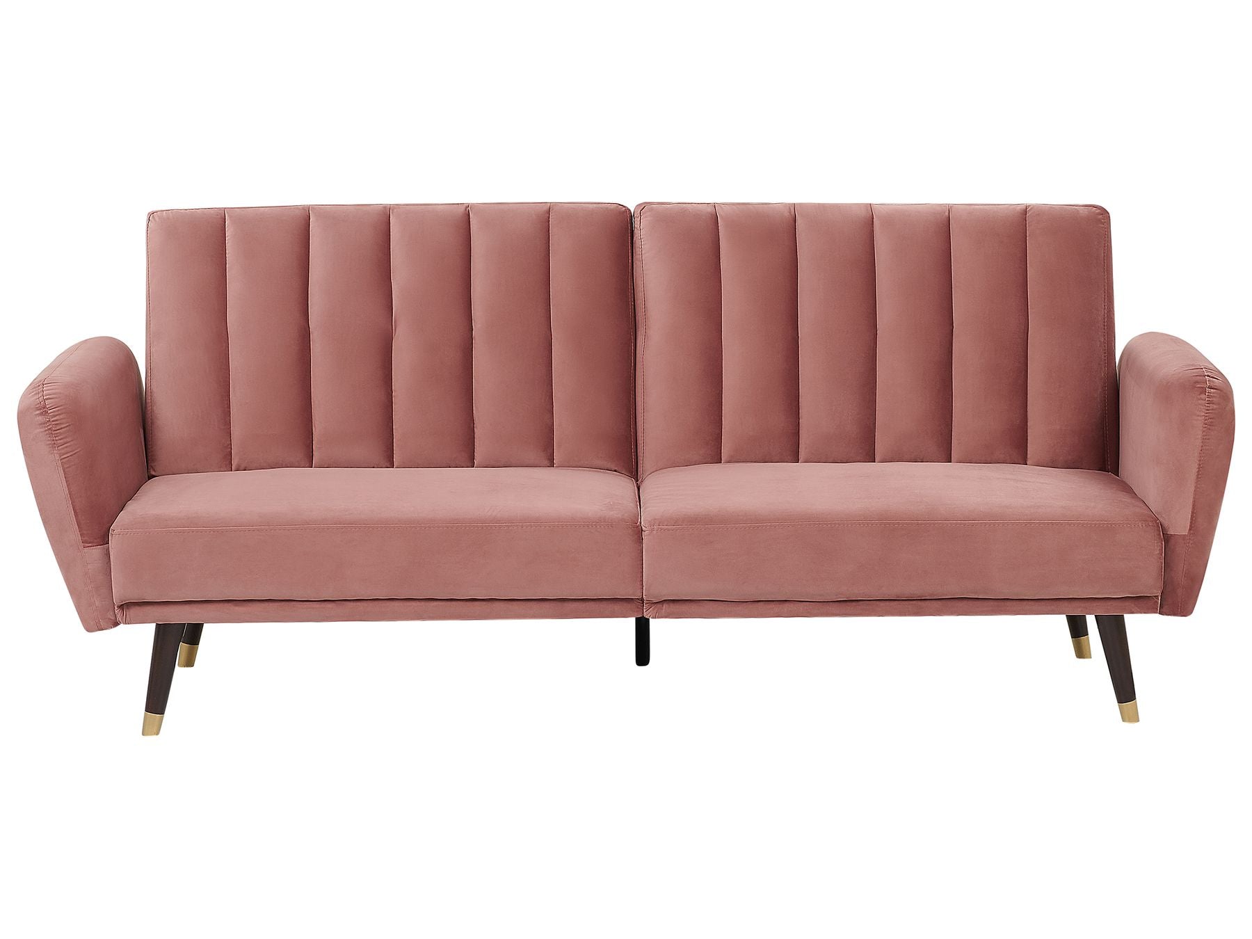 Sofa Bed VIMMERBY Velvet Pink 3 Seater