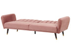 Sofa Bed VIMMERBY Velvet Pink 3 Seater