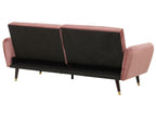 Sofa Bed VIMMERBY Velvet Pink 3 Seater