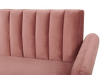 Sofa Bed VIMMERBY Velvet Pink 3 Seater