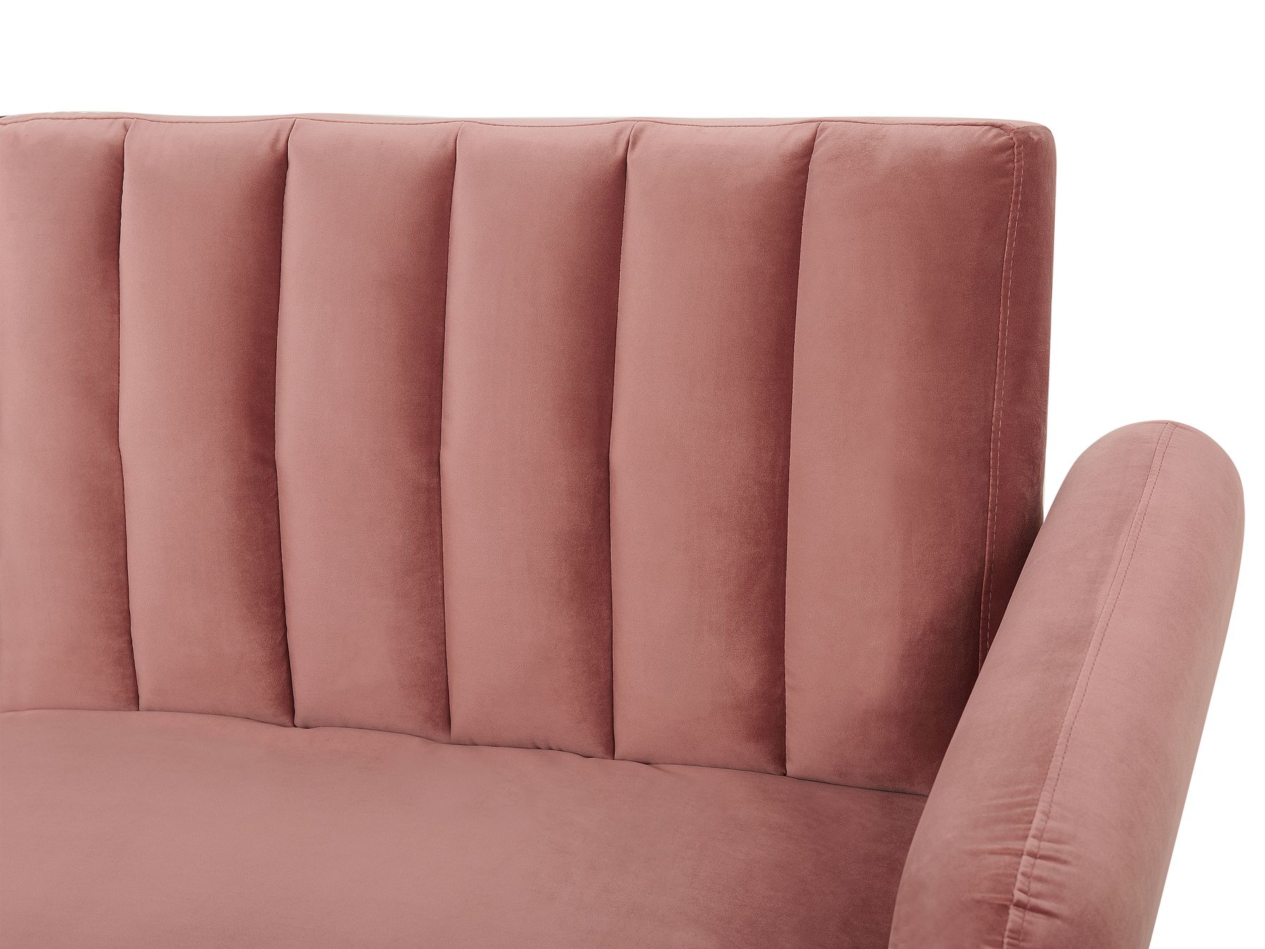 Sofa Bed VIMMERBY Velvet Pink 3 Seater
