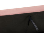 Sofa Bed VIMMERBY Velvet Pink 3 Seater