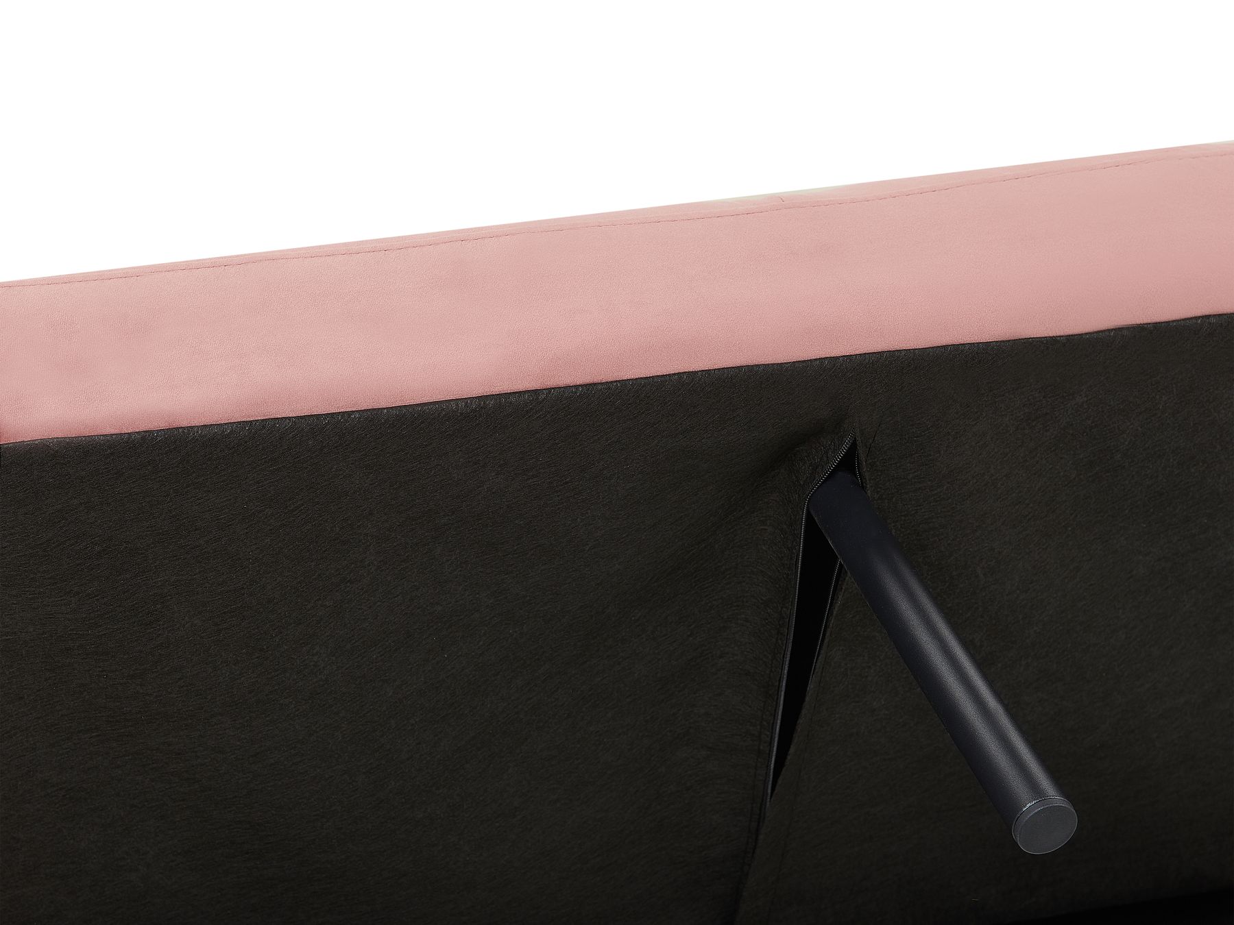 Sofa Bed VIMMERBY Velvet Pink 3 Seater