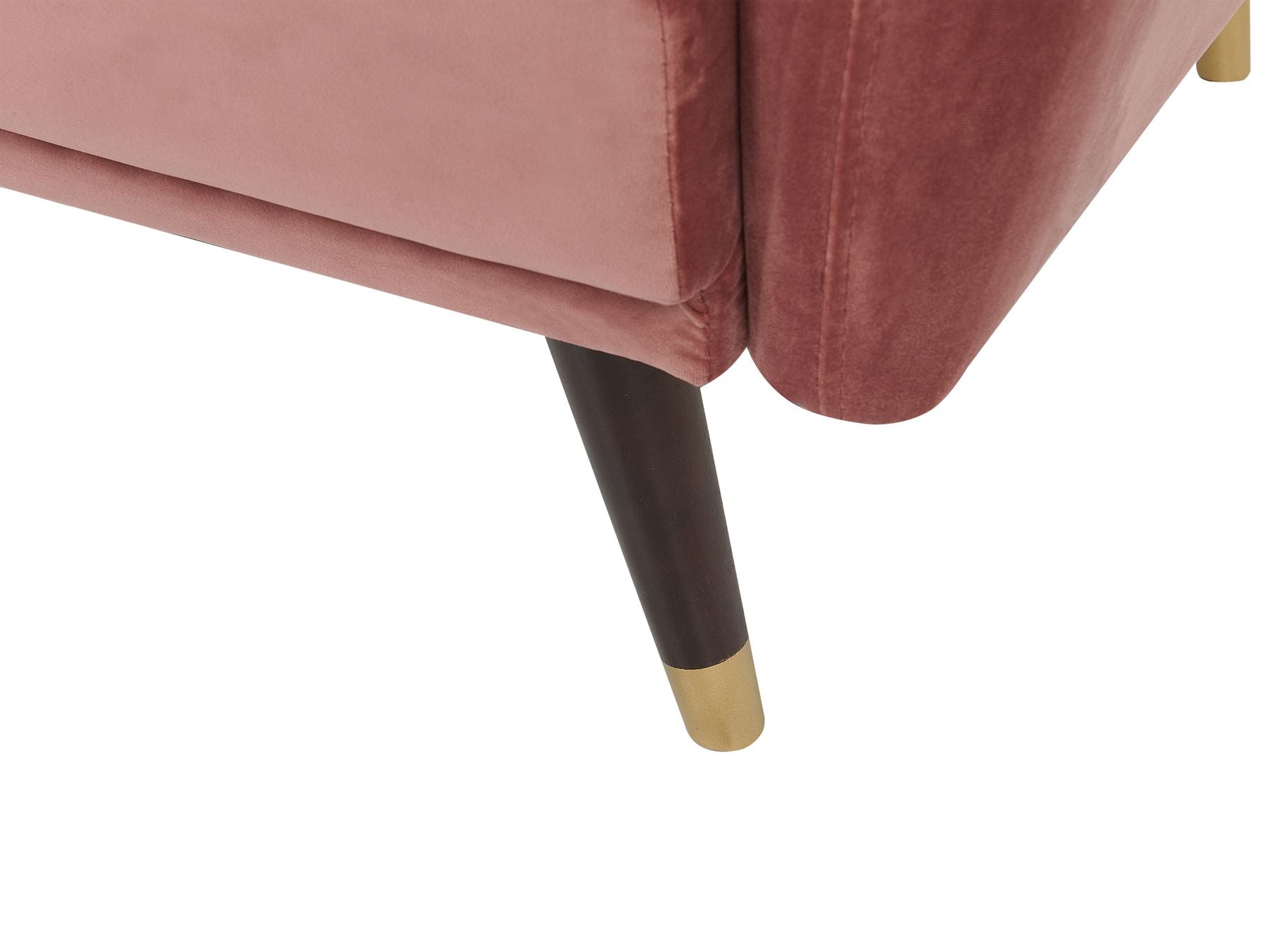 Sofa Bed VIMMERBY Velvet Pink 3 Seater