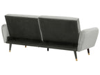 Sofa Bed VIMMERBY Velvet Light Grey 3 Seater