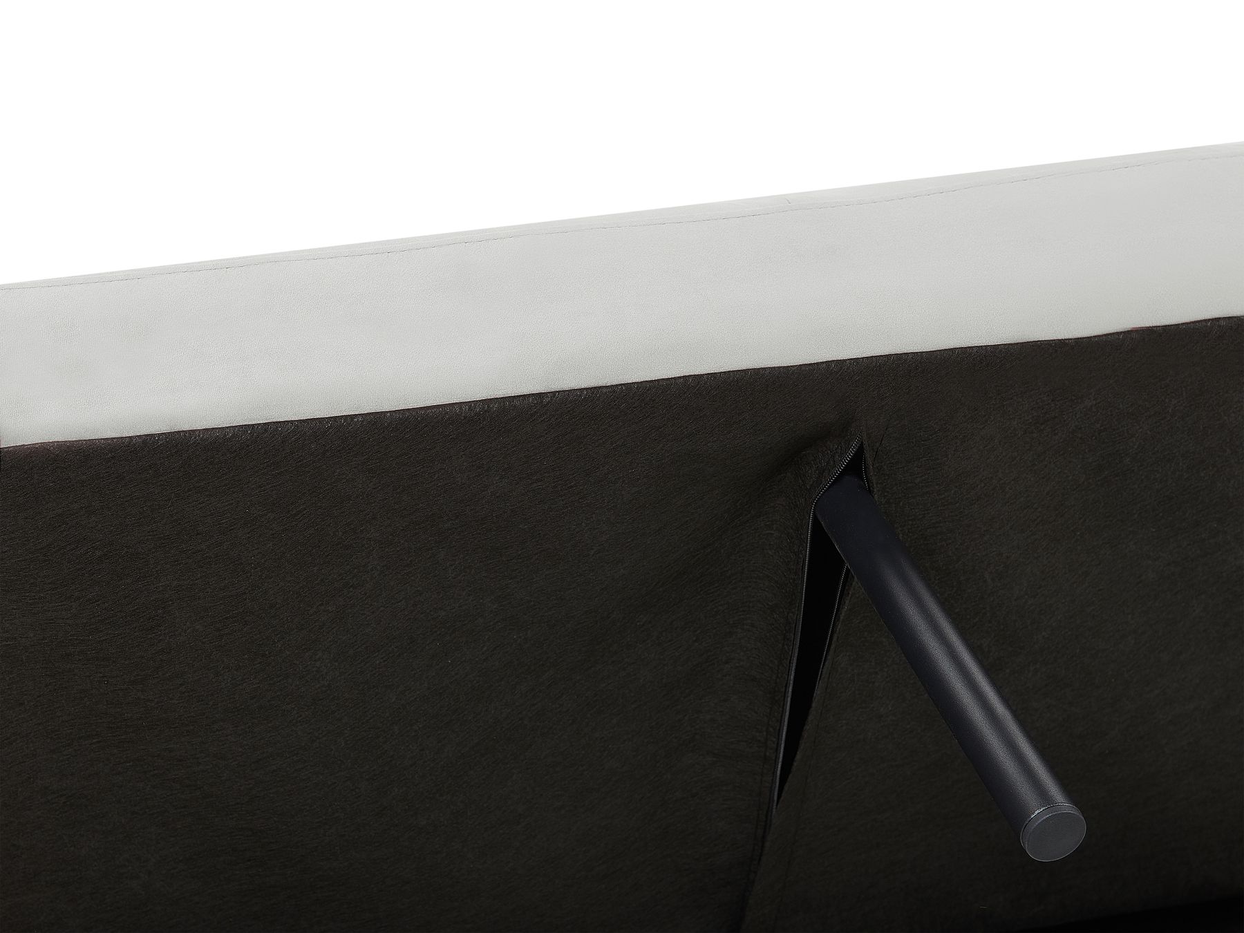 Sofa Bed VIMMERBY Velvet Light Grey 3 Seater