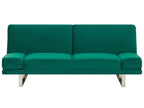 Velvet Sofa Bed Green YORK