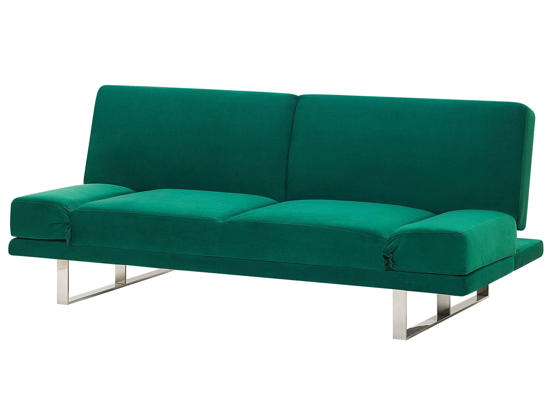 Velvet Sofa Bed Green YORK