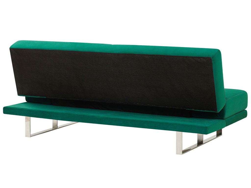 Velvet Sofa Bed Green YORK