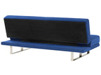 Velvet Sofa Bed Navy Blue YORK