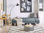 Fabric Sofa Bed Dark Blue YORK